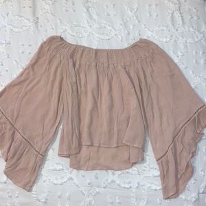 Forever 21 balloon sleeve blouse. Light pink. Smoke free home.